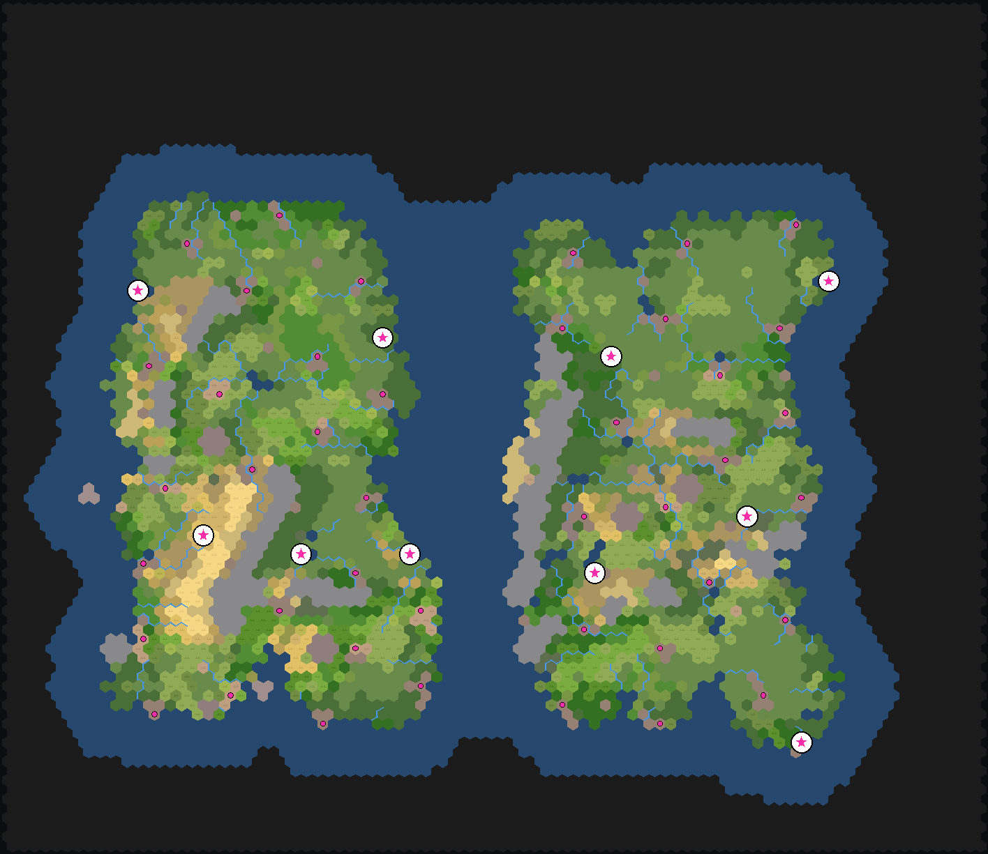 Multiple Continents sample