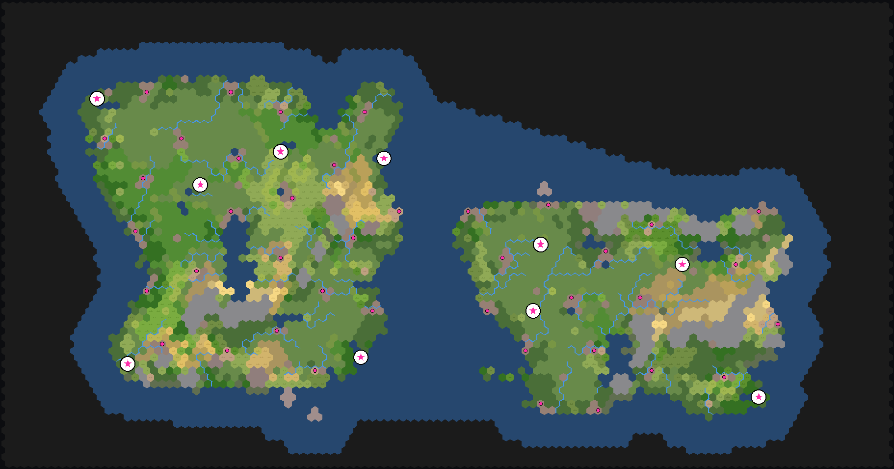 Multiple Continents sample